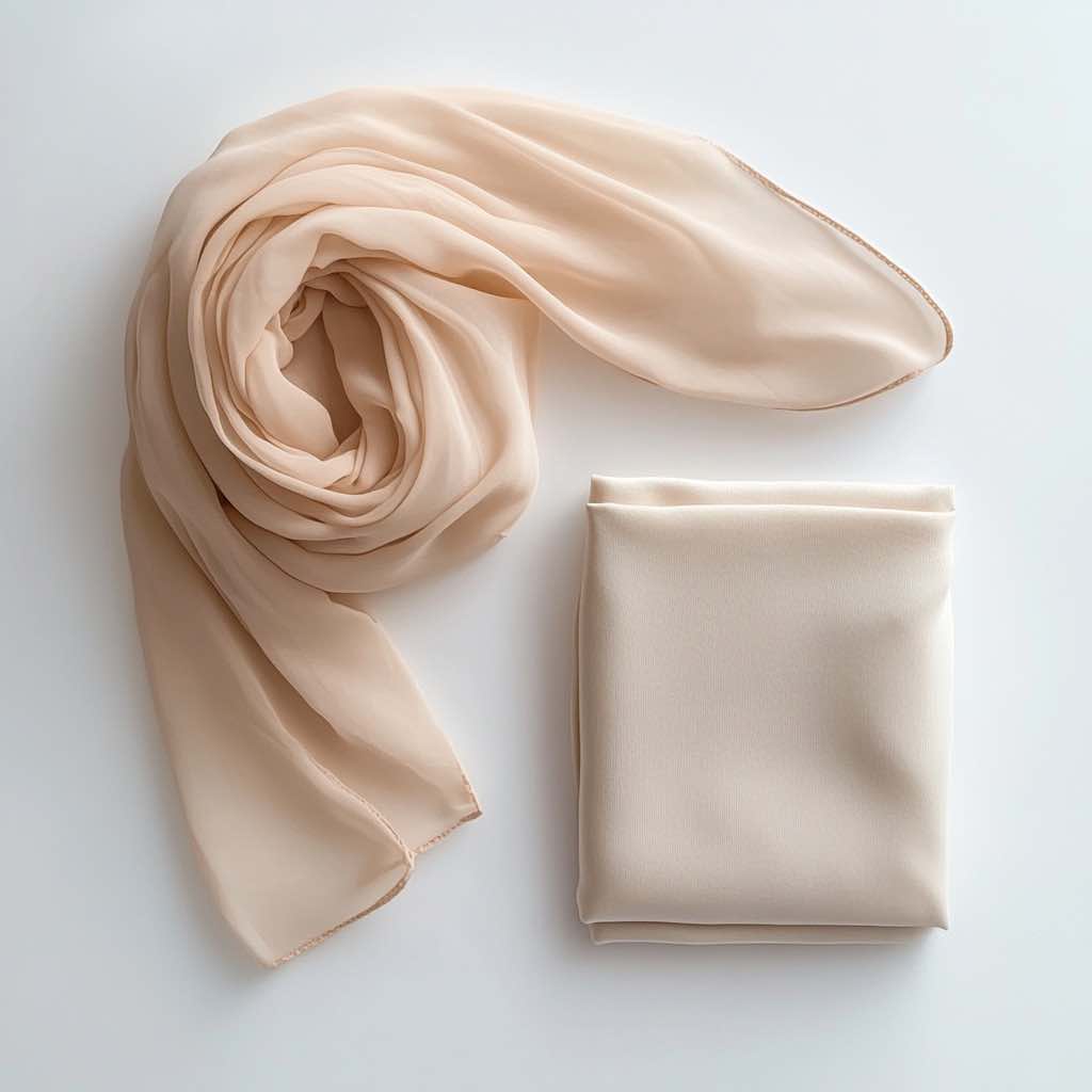 Beige Chiffon